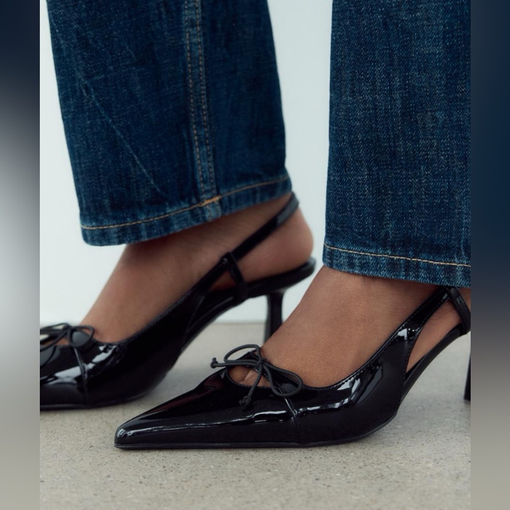 ZARA SLING BACK HEEL SIZE 8